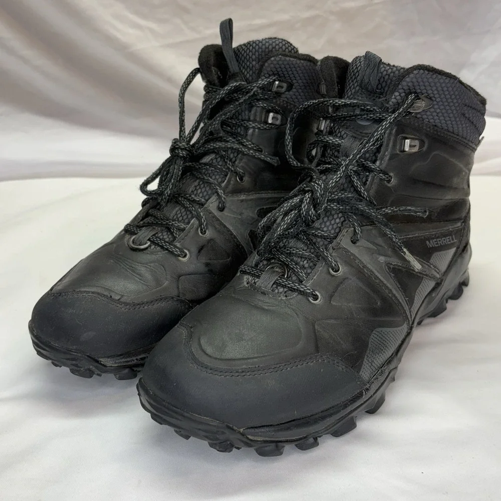Merrell Mens Capra Glacial Ice+ Mid Boots Hiking Winter Snow Size 9
